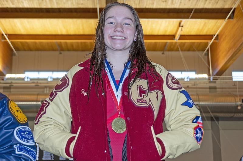 Cypress Woods High School senior Genevieve Casten was named to the Academic All-District 17-6A Swimming and Diving team. 